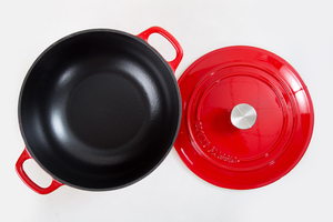 <span class=keywords><strong>Olla</strong></span> <span class=keywords><strong>de</strong></span> hierro fundido esmaltada <span class=keywords><strong>de</strong></span> gran capacidad, juego <span class=keywords><strong>de</strong></span> utensilios <span class=keywords><strong>de</strong></span> cocina, cocotte, <span class=keywords><strong>olla</strong></span> a presión, sartenes rústicas, antiadherente y ecológica. - Product Image 5