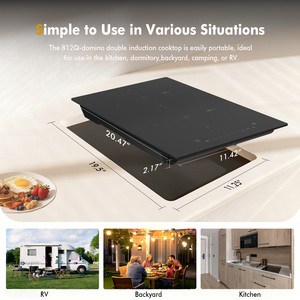 Induction Cooker Touch Control Single Burner 220V Electric <b>Stove</b> Toughened Glass Panel Plastic Housing Rapid Heating - Product Image 5