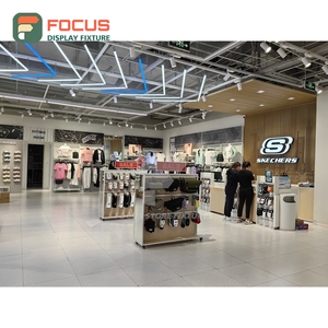 Custom Shop Interior Powder Coated Metal Display Cabinet Oem Service Franchise Clothing Store - Product Image 6