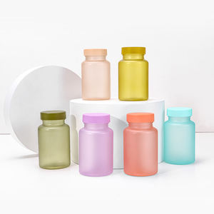 Frosted 60ml PET Pill <b>Bottle</b> <b>Empty</b> with Screw Cap <b>Plastic</b> Supplement Packaging for Capsule Calcium Tablet Vitamin Candy Gummy - Product Image 2