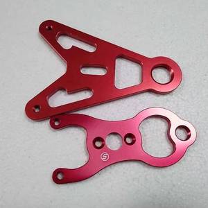 Red Anodized Aluminum CNC Machining OEM Precision Milling Turning Custom Decorative Functional Components - Product Image 2