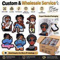 Patch brodé thermocollant en jean pour femme, style streetwear, motif dessin animé rétro, pour veste, casquette et lunettes de soleil, vente en gros