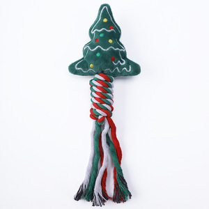Juguetes Masticables para Mascotas de Algodón Suave, Ecológicos, con Diseño Navideño, Creativos, Resistentes al Desgaste, con Sonido, Interactivos para Perros, Regalos de Navidad - Product Image 4