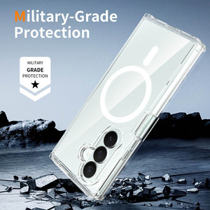 Fundas Delgadas Transparentes Antiamarillas de Acrílico Flexible de 2 mm con Bisagra para Samsung Galaxy Z Fold 6/7/8, Cubierta Magnética de PC para Z Flip 6/7 - Product Image 4