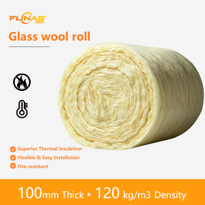 Isolation en <span class=keywords><strong>rouleau</strong></span> <span class=keywords><strong>de</strong></span> <span class=keywords><strong>laine</strong></span> <span class=keywords><strong>de</strong></span> <span class=keywords><strong>verre</strong></span> haute température 48kg/m³, couverture industrielle pour fours, fours et équipements à haute température - Product Image 1