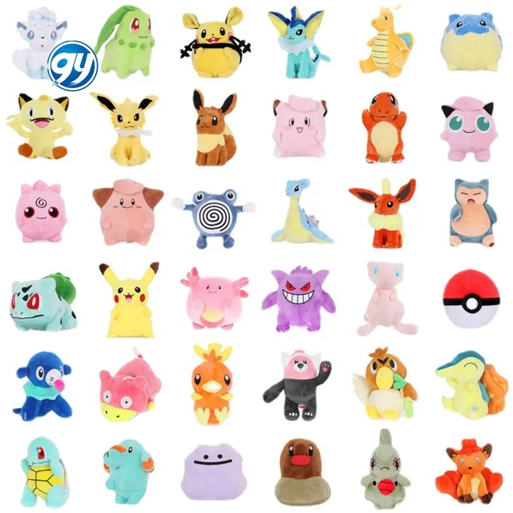 Kawaii búp bê plushies juguetes Tops phụ nữ 2024 động vật Picachu peluche pokemones hình bulks mềm Thú nhồi bông đồ chơi sang trọng