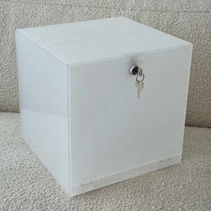 Bán buôn <span class=keywords><strong>Acrylic</strong></span> mong muốn cũng Hộp Tùy chỉnh lucite đám cưới thẻ hộp rõ ràng tham gia Hộp quà tặng cho sự kiện bên tiếp nhận bảng - Product Image 4