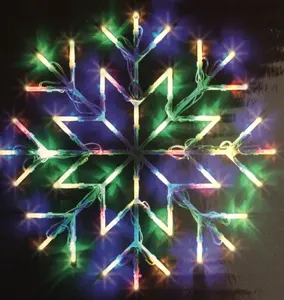 NEW CHRISTMAS LED SNOWFLAKE WHITE WINDOW LIGHTS 50 LED Lights Flash SNOWFLAKE LIGHT