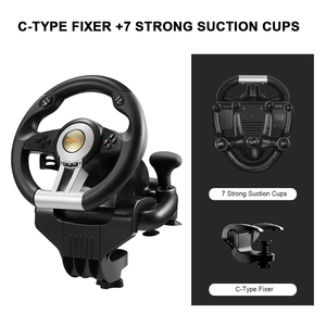 Volante de Juego con Cable USB PXN V3 Pro de Alta Calidad, de Plástico, con Rotación de 180 Grados para //PC/ <span class=keywords><strong>One</strong></span>/ <span class=keywords><strong>360</strong></span>/ - Product Image 5
