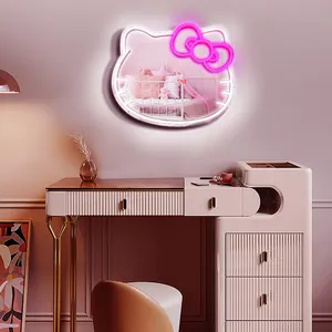 Nouveau design de néon d'intérieur mignon personnalisé pour la maison en Chine Panneau décoratif LED Miroir infini