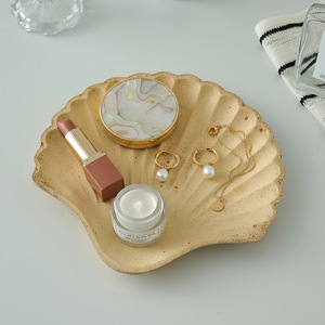 Plateau à bijoux Ocean Breeze Leaf, plateau en bois artificiel, style moderne minimaliste, pour la présentation de bijoux - Product Image 3