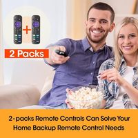 Télécommande de remplacement compatible avec plusieurs marques de téléviseurs Roku pour TCL, Hisense, Sharp, Philips, Element, Westinghouse, Roku TV