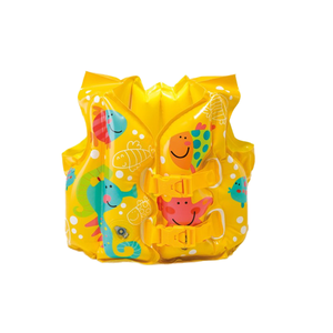 Chaleco salvavidas inflable de PVC ecológico con bomba manual de liberación rápida para canotaje y natación infantil - Product Image 1