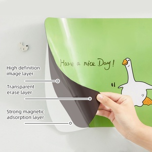 Tableau effaçable magnétique souple pour réfrigérateur, autocollant tableau blanc, aimant pour réfrigérateur - Product Image 4