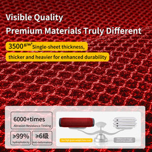 Felpudo Elástico Rectangular de Poliéster con Diseño Tradicional Chino Rojo para el Año Nuevo, Atrae la Buena Fortuna Inmediatamente - Product Image 3