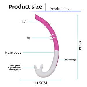 موضة جديدة غص سيليكون رطب قابل للطي سهل الاستخدام بالجملة أنبوب تنفس رطب قابل للطي - Product Image 3