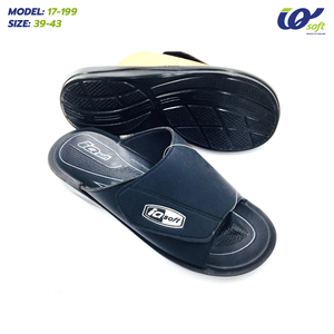 Sandalias deslizantes de PU para hombre 17-199 Calidad DE EXPORTACIÓN DE Tailandia Diseño elegante ligero Gran soporte para pies con cojín suave - Product Image 4