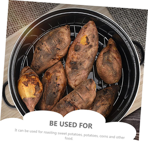 Sartén grande <span class=keywords><strong>para</strong></span> asar antiadherente <span class=keywords><strong>para</strong></span> el hogar con tapa <span class=keywords><strong>para</strong></span> asar castañas/batatas - Product Image 3