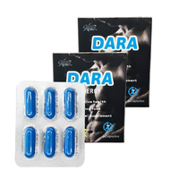 Complément alimentaire à base de Maca naturelle, pilules bleues, capsules bleu foncé pour l'endurance et la vitalité masculine