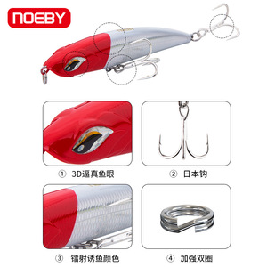 Señuelo Duro Tipo Lápiz <span class=keywords><strong>Nobby</strong></span> Sinking, ABS 115mm/605g, Señuelo Sumergible Luya para Pesca en Agua Salada, Uso en Barco, Sin Anzuelos - Product Image 3
