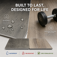 Massiver, wasserdichter Klick-Vinylboden (SPC) 8mm/5mm mit Holzmaserung für Wohn- und Gewerbebereiche