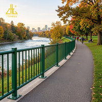 Panneau de clôture en aluminium soudé pour protection des bords de rivière, résistant aux chocs, durable, clôture de sécurité extérieure