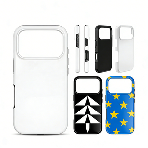 Coque de téléphone personnalisable antichoc en TPU+PC 3D vierge pour sublimation, impression par transfert thermique, ajustement parfait pour toutes les marques de téléphones - Product Image 1