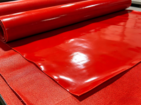 Rouleau de tissu en fibre de verre enduit de silicone d'un côté, ignifuge et isolant thermique, fabriqué par l'usine ChuanDong