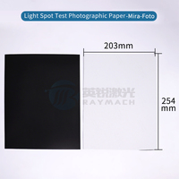 Papier de test Raymach pour faisceau laser à fibre utilisé pour la machine de découpe laser à fibre, papier photographique laser, source haute puissance Raycus