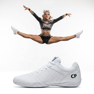 Chaussures de <span class=keywords><strong>cheerleading</strong></span> professionnelles personnalisées en gros pour hommes et femmes, blanches et noires, avec strass, fabriquées par Cheer Shoes Factory - Product Image 1