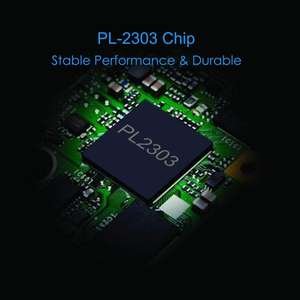 كابل محول تسلسلي من USB إلى RS232 أنثى DB9 من CableCreation طراز <span class=keywords><strong>PL</strong></span>-2303 أسود اللون متوفر في المخزون مع ضمان لمدة 24 شهرًا - Product Image 3