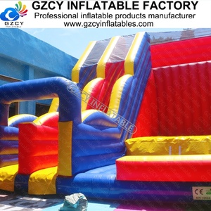Château gonflable commercial avec mur d'escalade et toboggan combinés, jeu interactif pour enfants avec escalade et glisse pour événements - Product Image 6