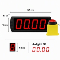 GANXIN LED Digitaler 10-Sekunden-Stopp-Timer für Spiele mit Reaktionsuhr und Druckknopf für kommerzielle Veranstaltungen