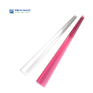 PC U hồ sơ <span class=keywords><strong>Polycarbonate</strong></span> hồ sơ ép đùn hồ sơ nhựa đùn nhà máy U loại - Product Image 2