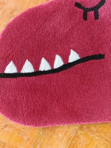 Nimal-alfombras con diseño de dinosaurio de dibujos animados, alfombras acrílicas hechas a mano con logotipo personalizado - Product Image 3