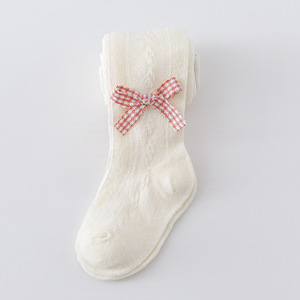 Baby Leggings Spring and Summer Girls' Infants' Mesh <strong>Tights</strong> Spanish-style Bow Thin <strong>Children's</strong> Pantyhose - Product Image 6