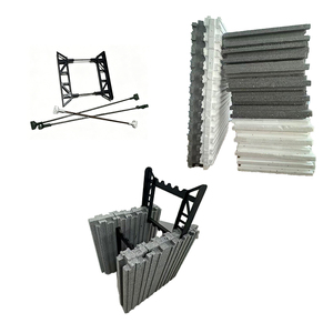 Metaal Staal Kunststof Bekisting Styrofoam Schuim <span class=keywords><strong>ICF</strong></span> Blok Geïsoleerd Betonbekisting Systeem 8 Inch Zwembad Sandwich Wandpaneel - Product Image 1