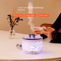 Diffuseur d'huiles essentielles à flamme volcanique pour aromathérapie, humidificateur d'air, modèle de bureau à brancher, 36 dB