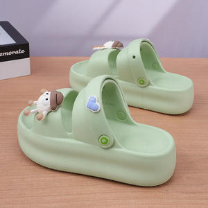 Sandalias negras de dibujos animados para mujer, suela gruesa de EVA, ligeras, cómodas, para interior y exterior, para verano, talla 35-40 - Product Image 2