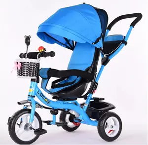 高品质四合一婴儿三轮车小玩具轮便宜的triciclo儿童三轮车2岁男孩德国儿童三轮车