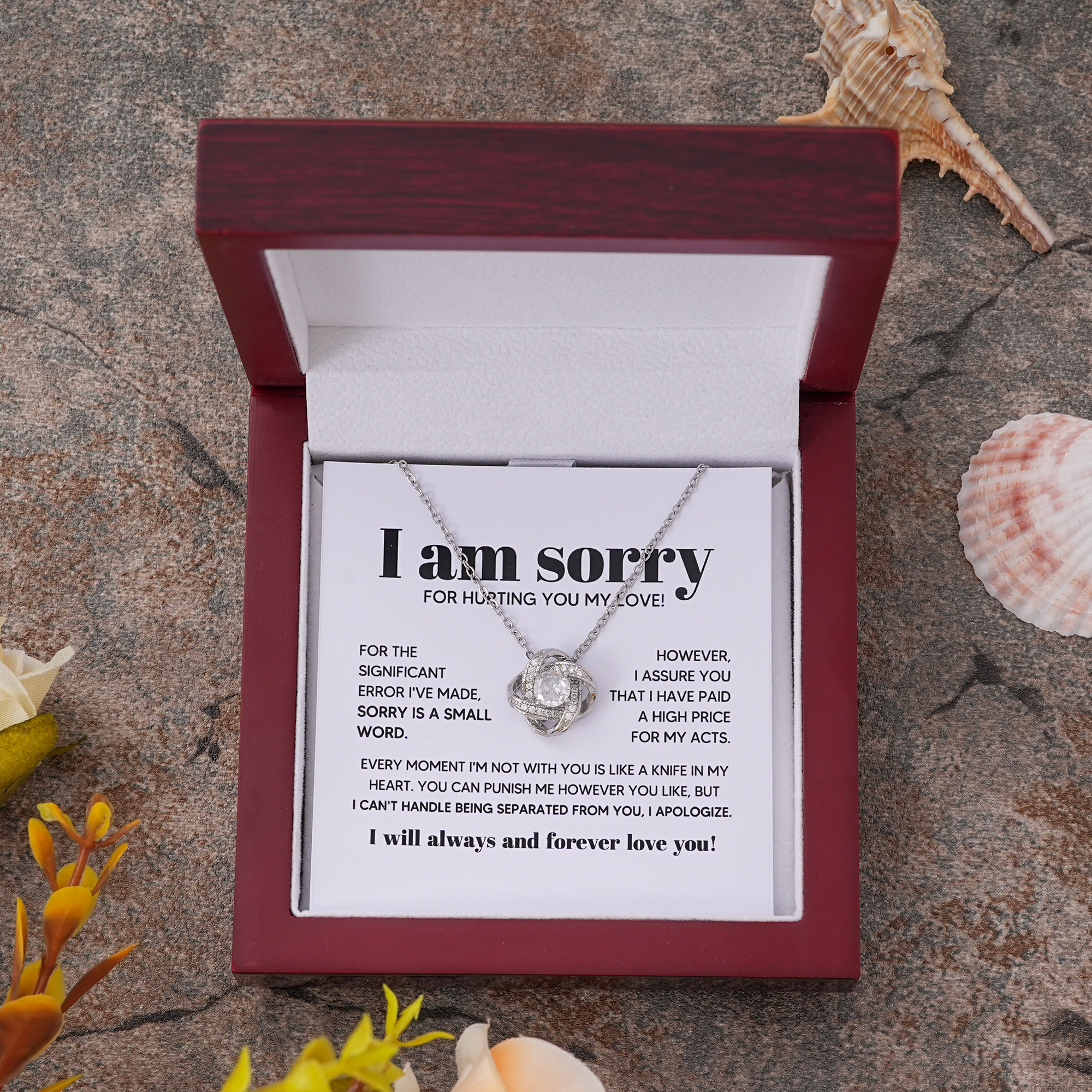 Collana + Confezione Regalo con Biglietto e LED