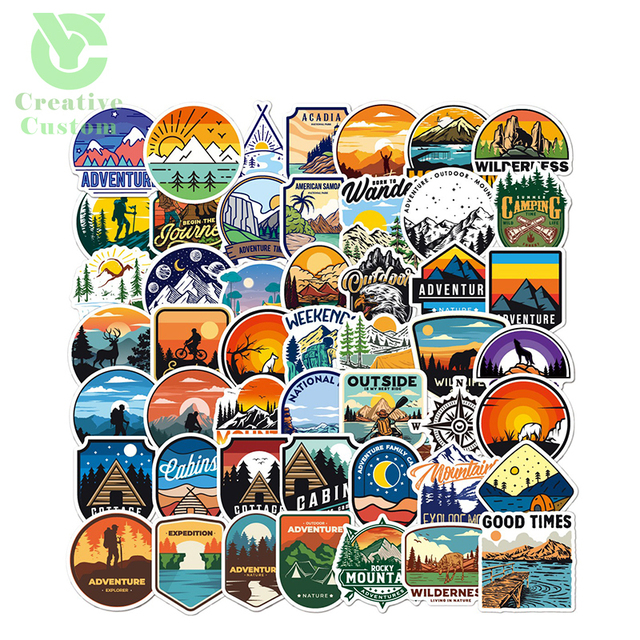 Weatherproof Business Package Label Custom Vinyl Stickers Logo Printing Adhesive Die Cut Logo Custom Outdoor Sunscreen Stickers
