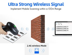 1D A4 kích thước không dây USB và Máy quét mã vạch <span class=keywords><strong>CCD</strong></span> CMOS nguồn ánh sáng tài liệu Chứng Khoán scan Gun với đứng vị trí - Product Image 5
