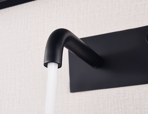 Brass hiện đại duy nhất xử lý treo tường phòng tắm vòi với gốm van lõi Đen kết thúc lỗ duy nhất cài đặt - Product Image 4