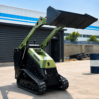 Mini-chargeuse compacte à prix d'usine, certifiée CE EPA Euro 5, avec godet standard