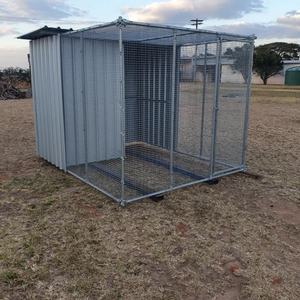 Chenil pour chiens en treillis soudé en fil de fer galvanisé Grand abri pour chiens avec panneau étanche Enclos pour chiens - Product Image 4