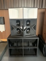 Speaker Panggung Aktif T.I Pro Audio T-210B Dual 18" Full Range dengan Output 1200W RMS/2400W Peak