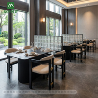 Ensemble table et chaises de salle à manger en aluminium moderne Senju Commercial Furniture pour café, hôtel, usage extérieur - Durable et imperméable
