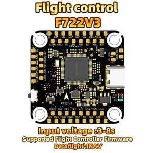 Contrôleur de vol Fly Tower F722 mini V2 STM32F722 MPU6500 3-6S Dual BEC 8CH 6MB Blackbox pour drone FPV quadricoptère de 3 à 5 pouces - Product Image 2
