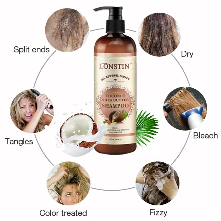 Özel afrika amerikan organik saç bakım ürünleri hindistan cevizi yağı shea yağı çocuklar 4c saç şampuan ve saç kremi set